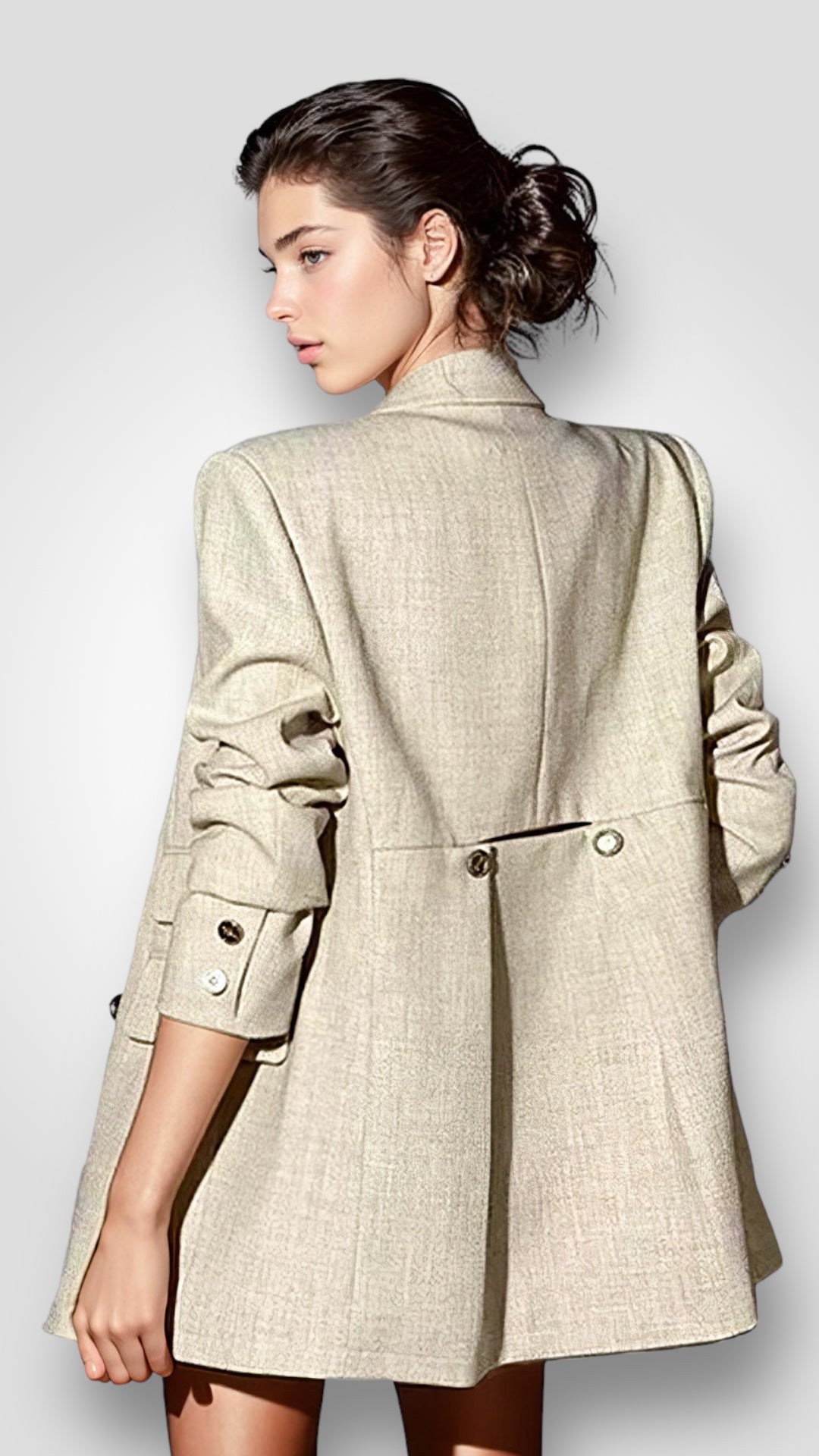 3-piece linen look suit Elizabeth