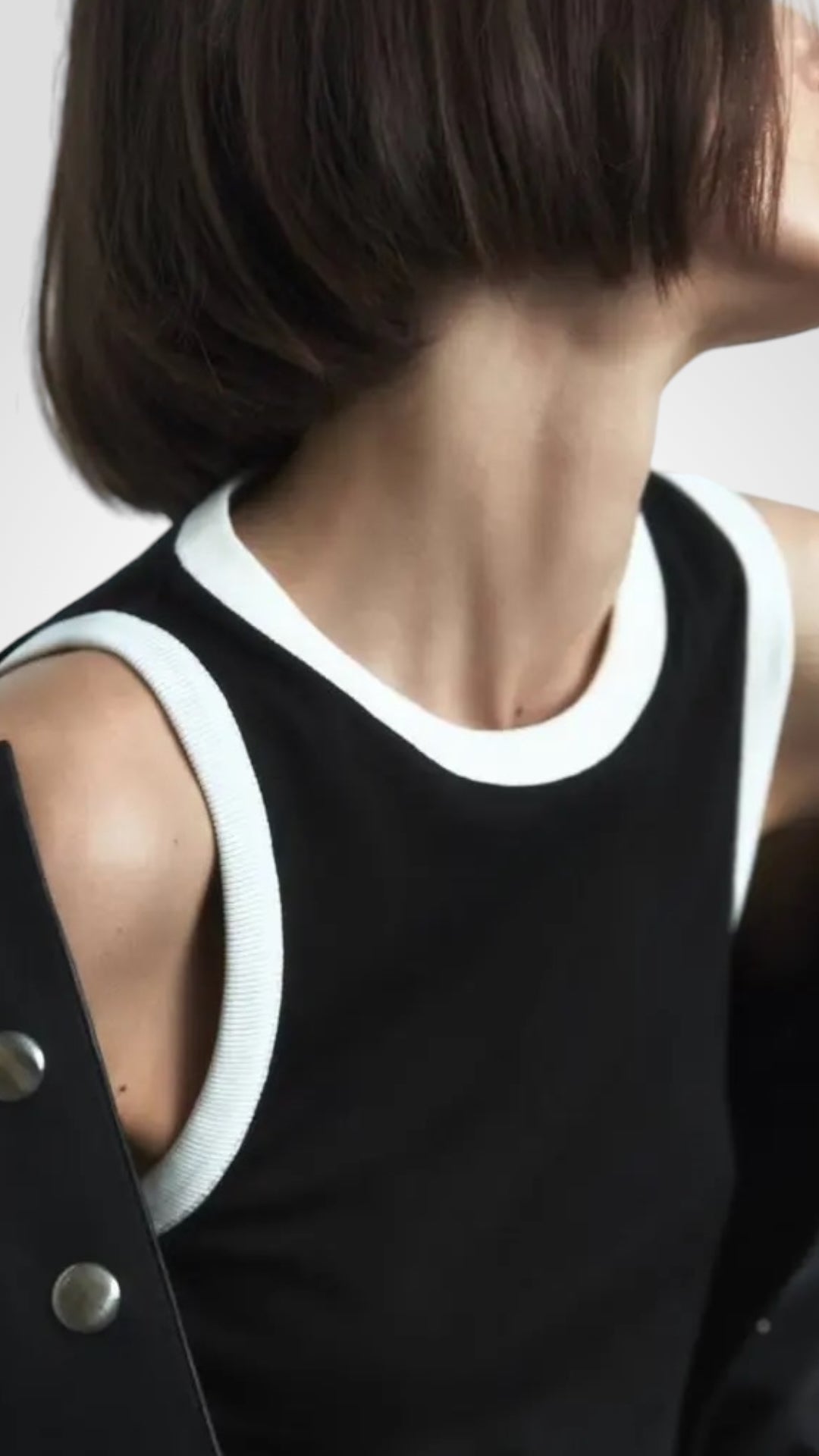 Chic contrast Top Mia